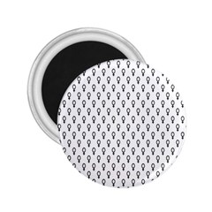 Woman Sign Circle Black 2 25  Magnets by Mariart