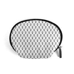 Woman Sign Circle Black Accessory Pouches (small) 