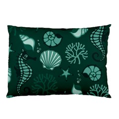 Vector Seamless Pattern With Sea Fauna Seaworld Pillow Case by Mariart