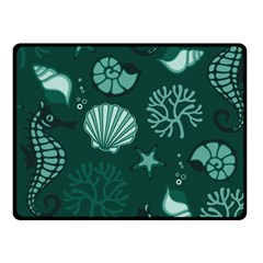 Vector Seamless Pattern With Sea Fauna Seaworld Fleece Blanket (small) by Mariart