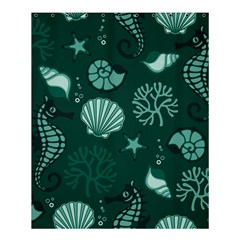 Vector Seamless Pattern With Sea Fauna Seaworld Shower Curtain 60  X 72  (medium) 