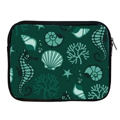 Vector Seamless Pattern With Sea Fauna Seaworld Apple Ipad 2/3/4 Zipper Cases by Mariart