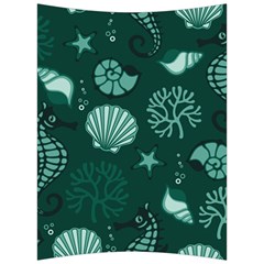 Vector Seamless Pattern With Sea Fauna Seaworld Back Support Cushion