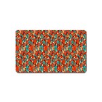 Surface Patterns Bright Flower Floral Sunflower Magnet (Name Card) Front