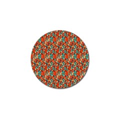 Surface Patterns Bright Flower Floral Sunflower Golf Ball Marker