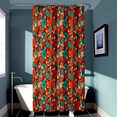 Surface Patterns Bright Flower Floral Sunflower Shower Curtain 36  X 72  (stall)  by Mariart