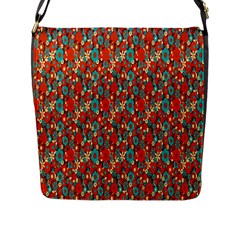 Surface Patterns Bright Flower Floral Sunflower Flap Messenger Bag (l) 