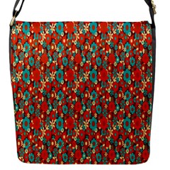 Surface Patterns Bright Flower Floral Sunflower Flap Messenger Bag (s) by Mariart