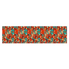 Surface Patterns Bright Flower Floral Sunflower Satin Scarf (oblong) by Mariart