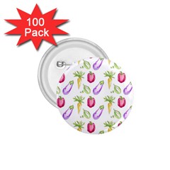 Vegetable Pattern Carrot 1 75  Buttons (100 Pack) 