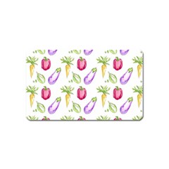 Vegetable Pattern Carrot Magnet (name Card) by Mariart