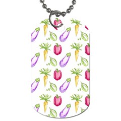 Vegetable Pattern Carrot Dog Tag (one Side) by Mariart