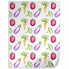 Vegetable Pattern Carrot Canvas 18  X 24   by Mariart