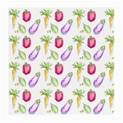 Vegetable Pattern Carrot Medium Glasses Cloth (2-side) by Mariart