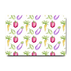 Vegetable Pattern Carrot Small Doormat  by Mariart