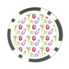 Vegetable Pattern Carrot Poker Chip Card Guard by Mariart