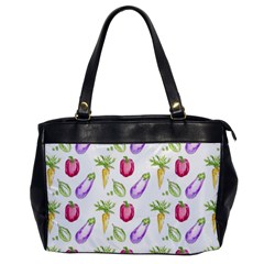 Vegetable Pattern Carrot Office Handbags by Mariart