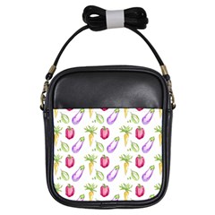 Vegetable Pattern Carrot Girls Sling Bags