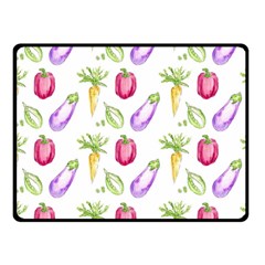 Vegetable Pattern Carrot Fleece Blanket (small) by Mariart