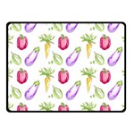 Vegetable Pattern Carrot Fleece Blanket (Small) 50 x40  Blanket Front