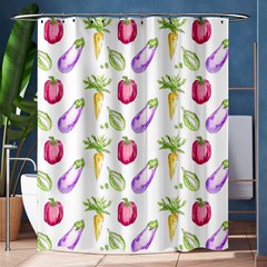 Vegetable Pattern Carrot Shower Curtain 60  X 72  (medium)  by Mariart