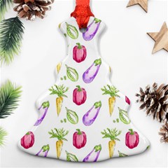 Vegetable Pattern Carrot Christmas Tree Ornament (two Sides) by Mariart