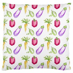 Vegetable Pattern Carrot Large Cushion Case (two Sides) by Mariart