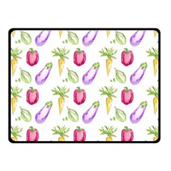 Vegetable Pattern Carrot Double Sided Fleece Blanket (small)  by Mariart