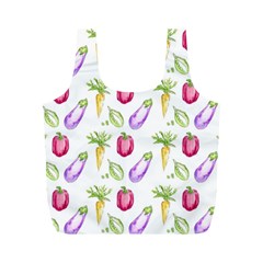 Vegetable Pattern Carrot Full Print Recycle Bags (m) 