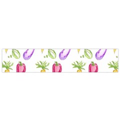 Vegetable Pattern Carrot Flano Scarf (small)