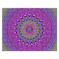 Art Mandala Design Ornament Flower Rectangular Jigsaw Puzzl