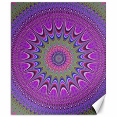 Art Mandala Design Ornament Flower Canvas 8  x 10 