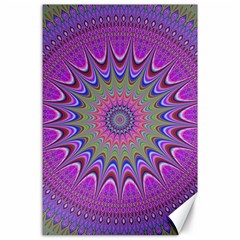 Art Mandala Design Ornament Flower Canvas 24  x 36 