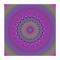 Art Mandala Design Ornament Flower Medium Glasses Cloth