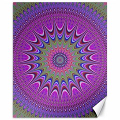 Art Mandala Design Ornament Flower Canvas 11  x 14  