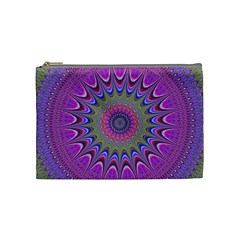 Art Mandala Design Ornament Flower Cosmetic Bag (Medium) 