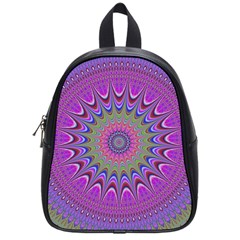 Art Mandala Design Ornament Flower School Bag (small) by BangZart