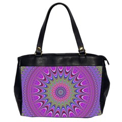 Art Mandala Design Ornament Flower Office Handbags (2 Sides) 