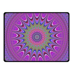 Art Mandala Design Ornament Flower Fleece Blanket (Small)