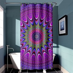 Art Mandala Design Ornament Flower Shower Curtain 36  x 72  (Stall) 