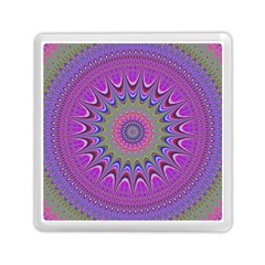 Art Mandala Design Ornament Flower Memory Card Reader (Square) 