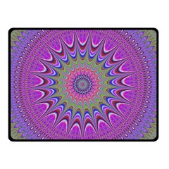 Art Mandala Design Ornament Flower Double Sided Fleece Blanket (Small) 