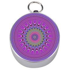 Art Mandala Design Ornament Flower Silver Compasses