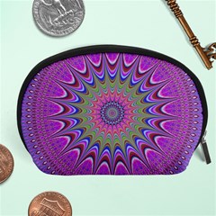 Art Mandala Design Ornament Flower Accessory Pouches (large)  by BangZart