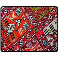 Carpet Orient Pattern Fleece Blanket (medium)  by BangZart