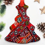 Carpet Orient Pattern Christmas Tree Ornament (Two Sides) Back