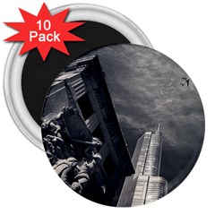 Chicago Skyline Tall Buildings 3  Magnets (10 Pack)  by BangZart