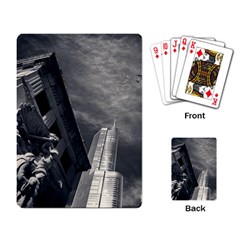 Chicago Skyline Tall Buildings Playing Card by BangZart