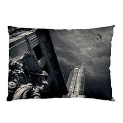 Chicago Skyline Tall Buildings Pillow Case by BangZart