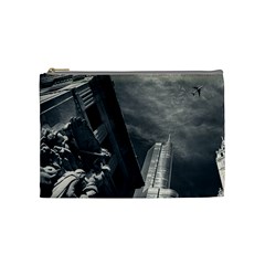 Chicago Skyline Tall Buildings Cosmetic Bag (medium)  by BangZart